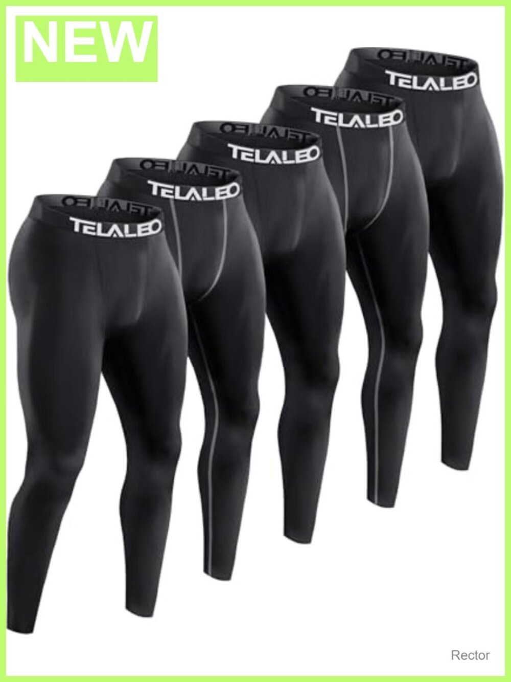 5 Pack Men's Compression Pants Performance Leggings Tights Baselayer